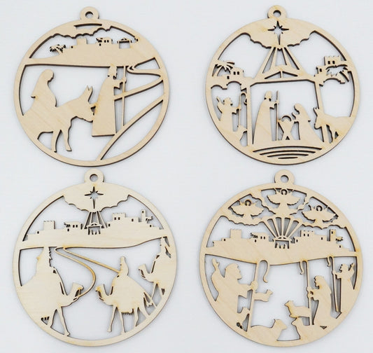 Christbaumschmuck "Geburt Jesus" - RJC - Circle