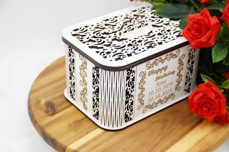 Geburtstagsbox Ornamentdesign - personalisierbar - RJC - Circle