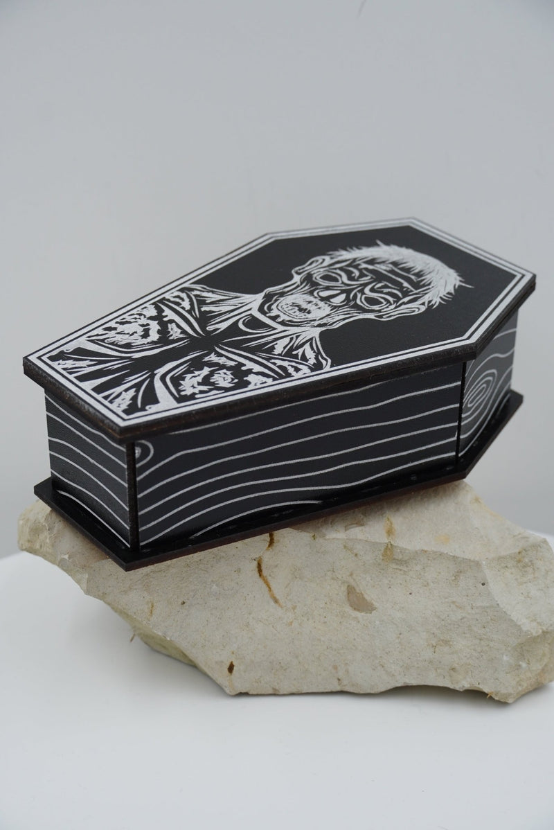 Halloween Sarg MDF schwarz silber - RJC - Circle