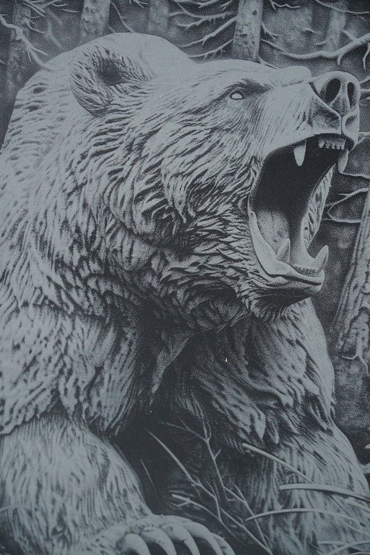 Tier Untersetzer "Bär" - personalisierbar - RJC - Circle