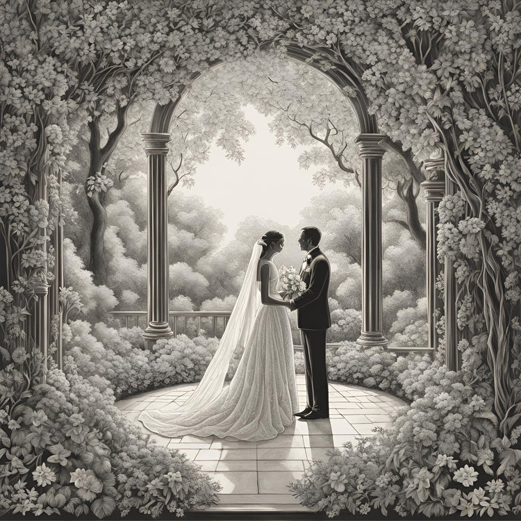 Schiefer Hochzeit