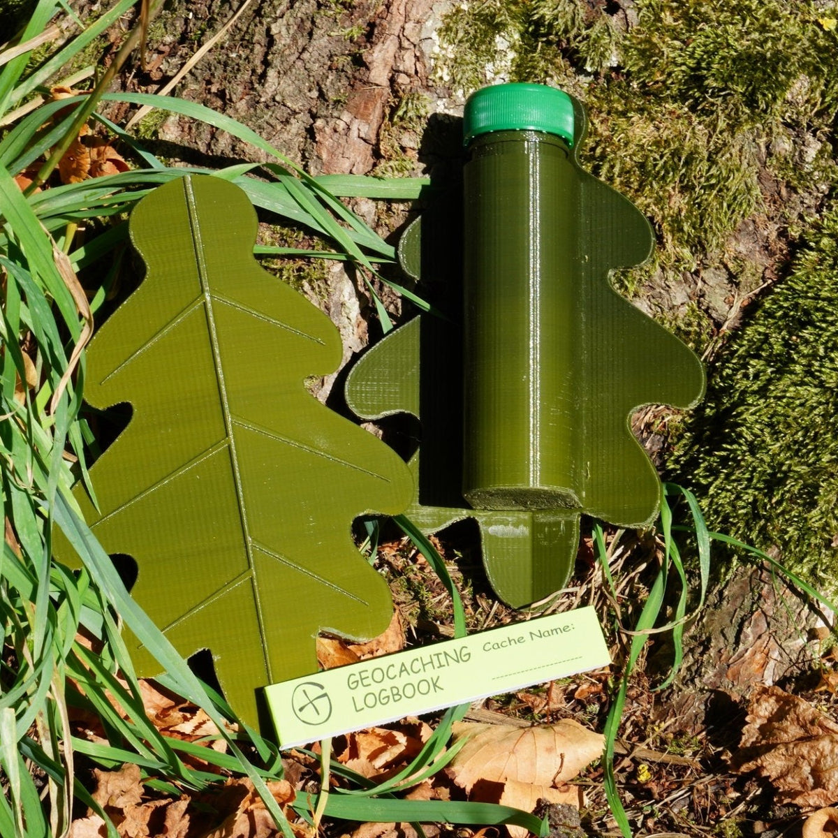 3D Druck "Eichenblatt" Geocaching - RJC - Circle