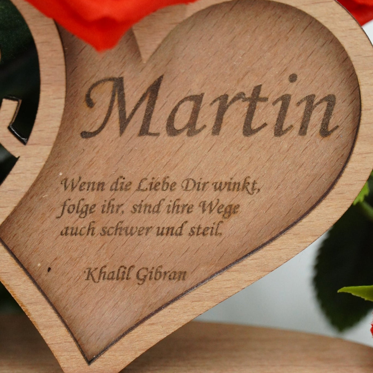 Aufsteller Hochzeit Doppelherz mehrlagig - RJC - Circle
