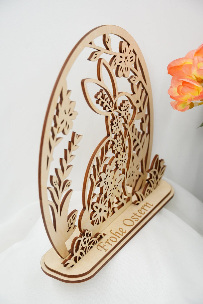 Aufsteller Osterhase, mehrschichtig 3D Effekt - RJC - Circle