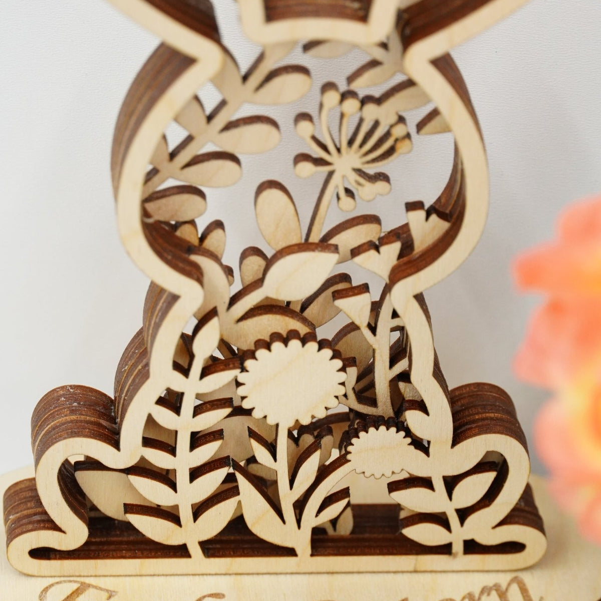 Aufsteller Osterhase, mehrschichtig 3D Effekt - RJC - Circle