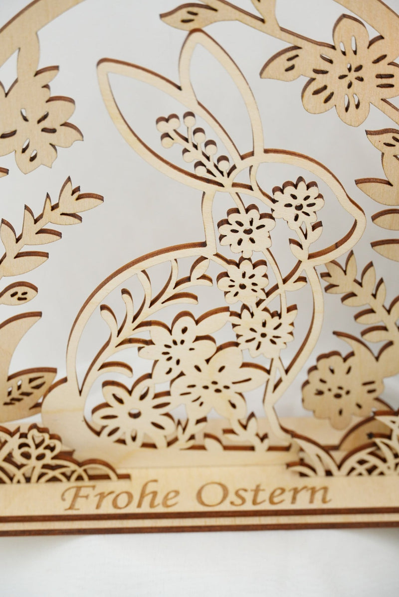 Aufsteller Osterhase, mehrschichtig 3D Effekt - RJC - Circle