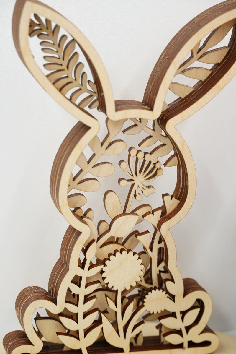 Aufsteller Osterhase, mehrschichtig 3D Effekt - RJC - Circle