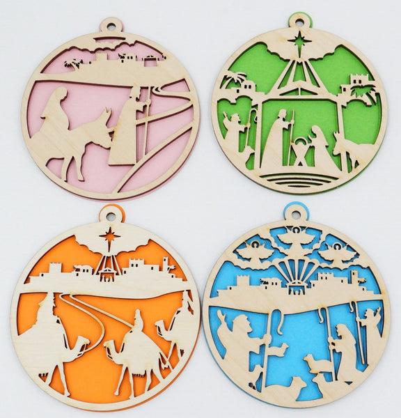 Christbaumschmuck "Geburt Jesus" - RJC - Circle