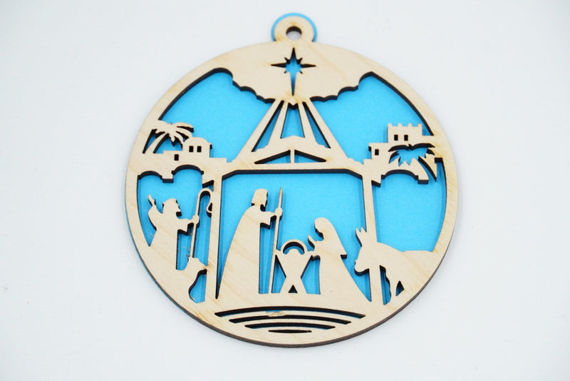 Christbaumschmuck "Geburt Jesus" - RJC - Circle