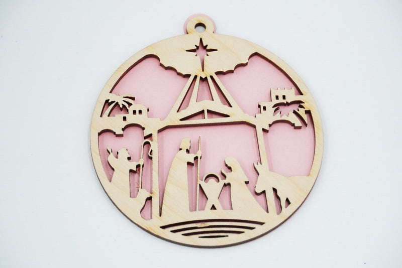 Christbaumschmuck "Geburt Jesus" - RJC - Circle