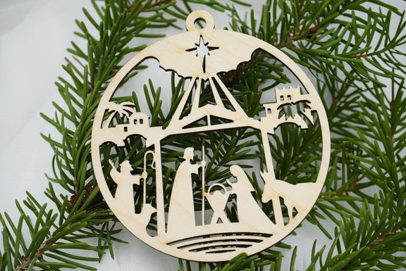 Christbaumschmuck "Geburt Jesus" - RJC - Circle