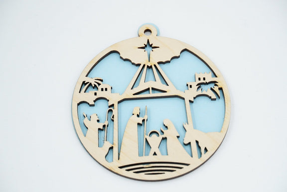 Christbaumschmuck "Geburt Jesus" - RJC - Circle