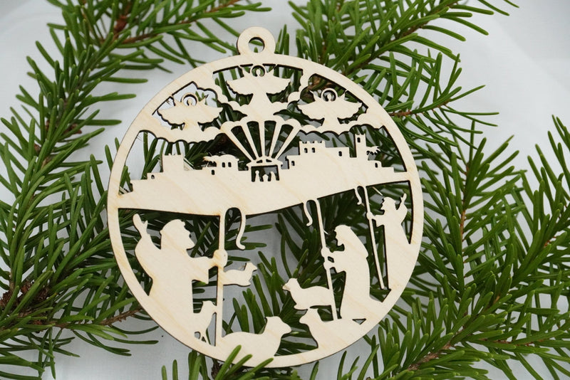 Christbaumschmuck "Geburt Jesus" - RJC - Circle