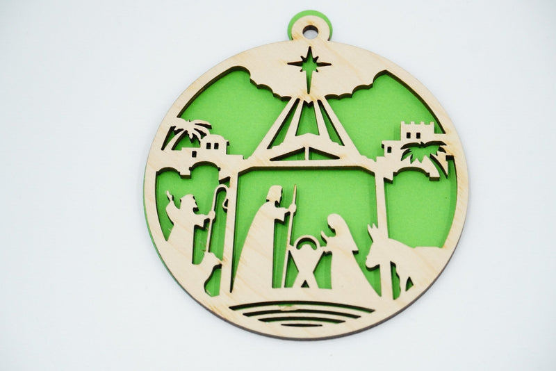 Christbaumschmuck "Geburt Jesus" - RJC - Circle