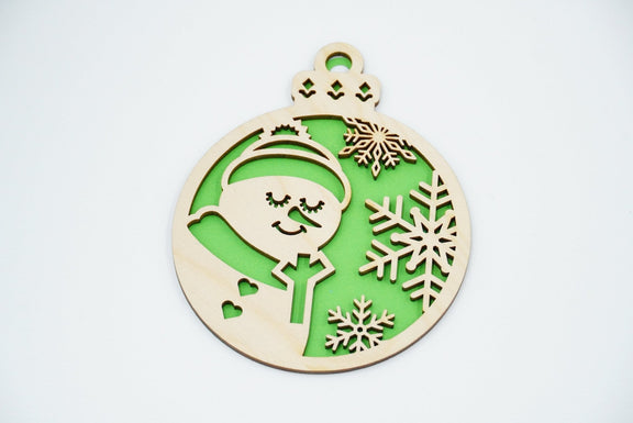 Christbaumschmuck "Schneemann" - RJC - Circle