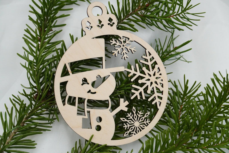 Christbaumschmuck "Schneemann" - RJC - Circle