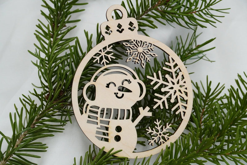 Christbaumschmuck "Schneemann" - RJC - Circle