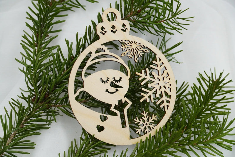 Christbaumschmuck "Schneemann" - RJC - Circle