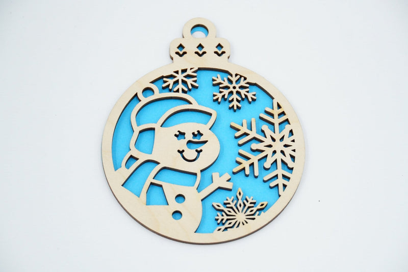 Christbaumschmuck "Schneemann" - RJC - Circle