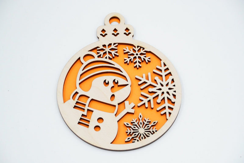 Christbaumschmuck "Schneemann" - RJC - Circle