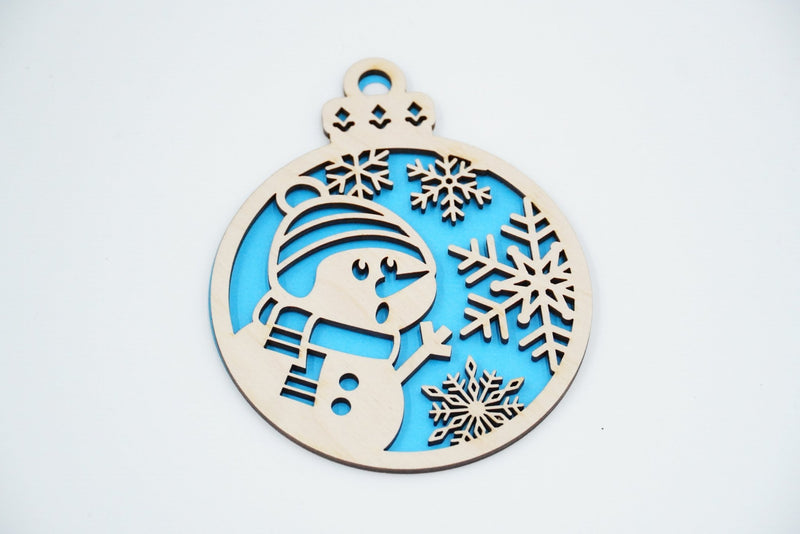 Christbaumschmuck "Schneemann" - RJC - Circle