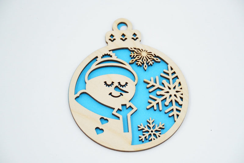 Christbaumschmuck "Schneemann" - RJC - Circle