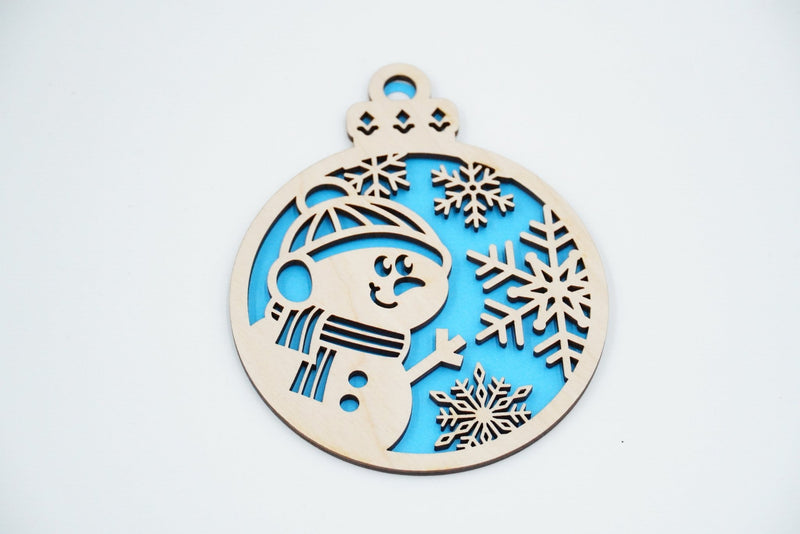 Christbaumschmuck "Schneemann" - RJC - Circle