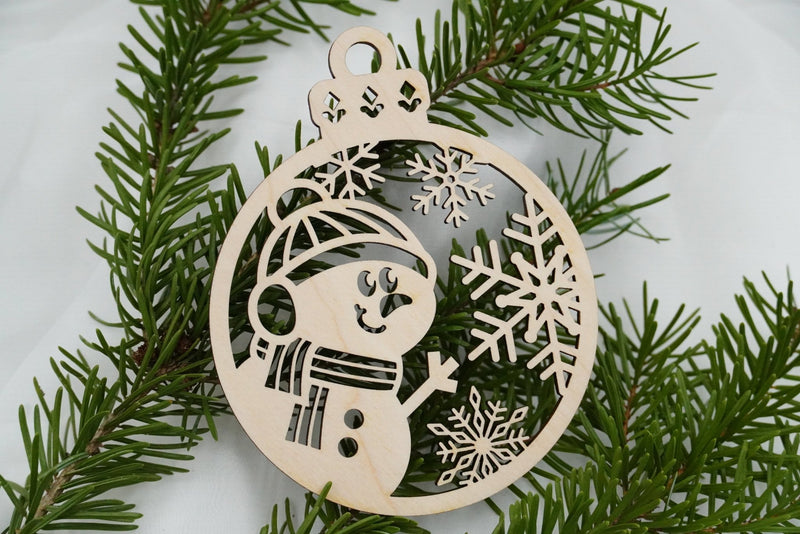 Christbaumschmuck "Schneemann" - RJC - Circle