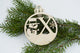 Christbaumschmuck "Schneemann" Buchstabe N bis Z - personalisiert - RJC - Circle