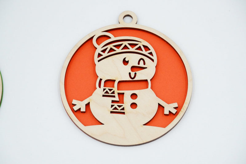 Christbaumschmuck "Schneemann Familie" - RJC - Circle