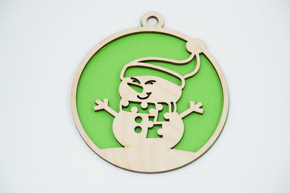 Christbaumschmuck "Schneemann Familie" - RJC - Circle
