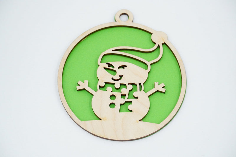 Christbaumschmuck "Schneemann Familie" - RJC - Circle