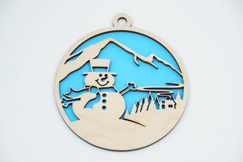 Christbaumschmuck "Schneemann Familie" - RJC - Circle