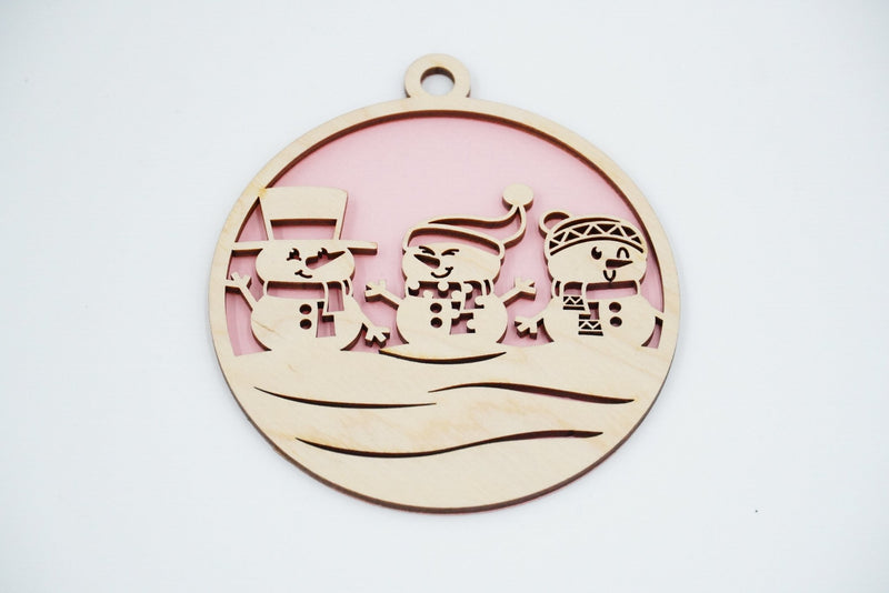 Christbaumschmuck "Schneemann Familie" - RJC - Circle