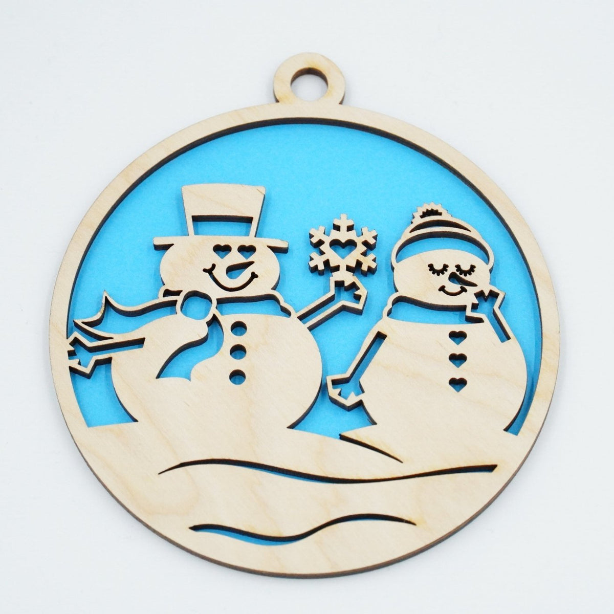 Christbaumschmuck "Schneemann Familie" - RJC - Circle