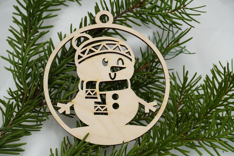Christbaumschmuck "Schneemann Familie" - RJC - Circle