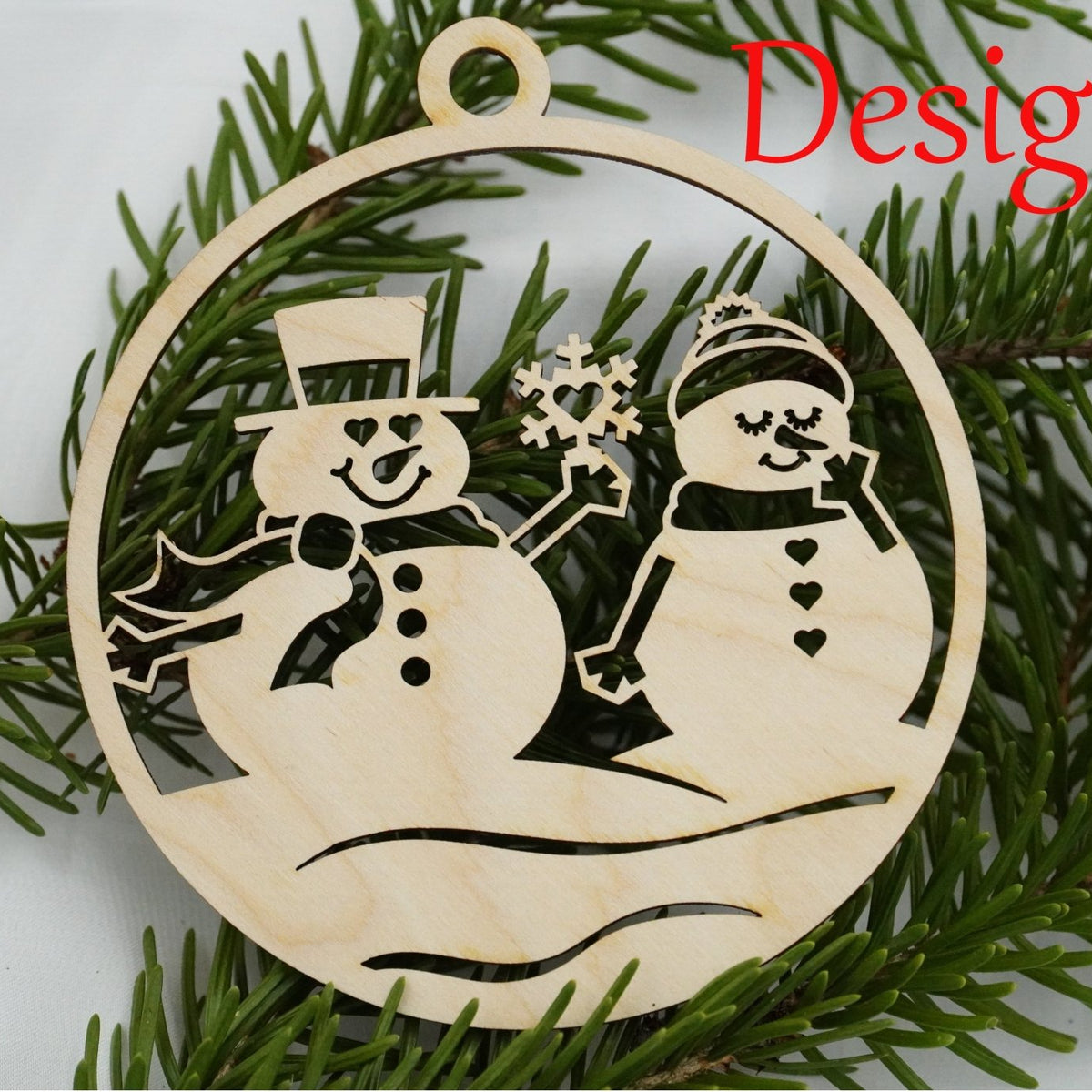 Christbaumschmuck "Schneemann Familie" - RJC - Circle