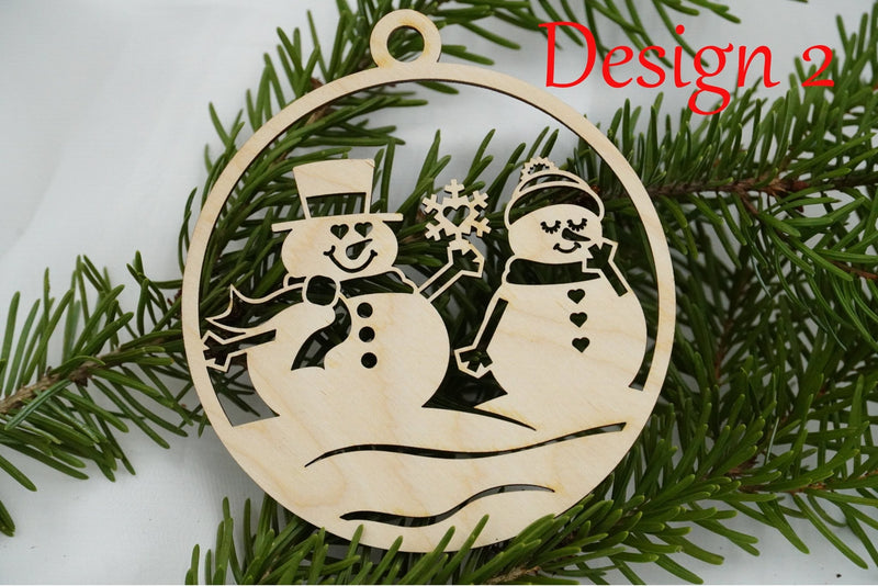 Christbaumschmuck "Schneemann Familie" - RJC - Circle