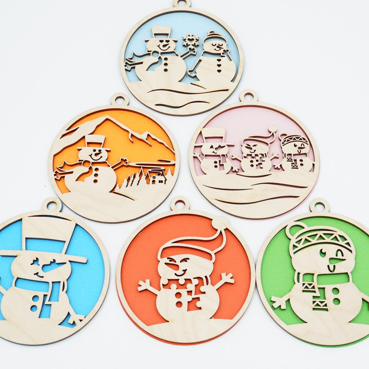 Christbaumschmuck "Schneemann Familie" - RJC - Circle