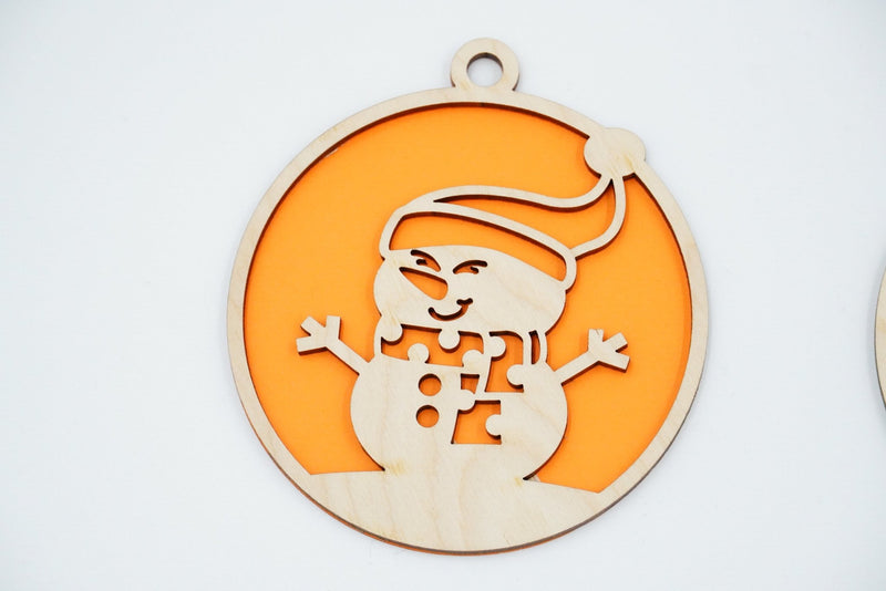 Christbaumschmuck "Schneemann Familie" - RJC - Circle