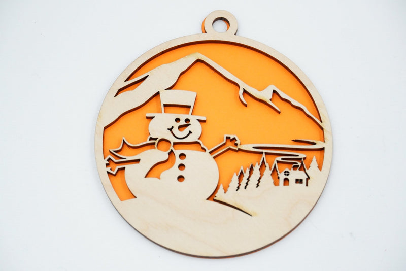Christbaumschmuck "Schneemann Familie" - RJC - Circle