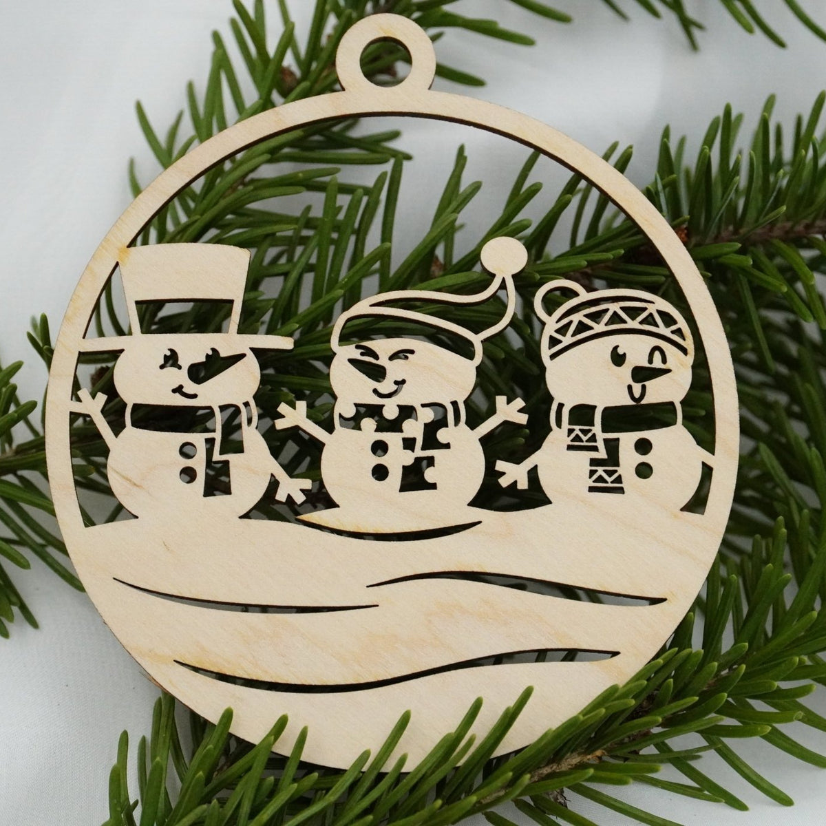 Christbaumschmuck "Schneemann Familie" - RJC - Circle