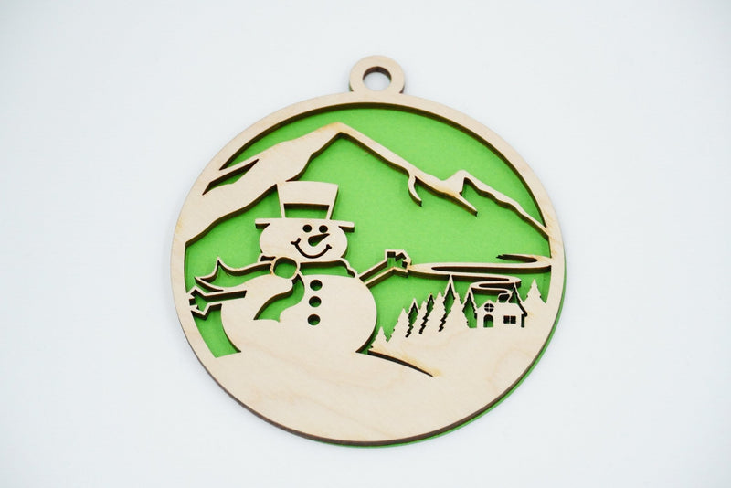 Christbaumschmuck "Schneemann Familie" - RJC - Circle