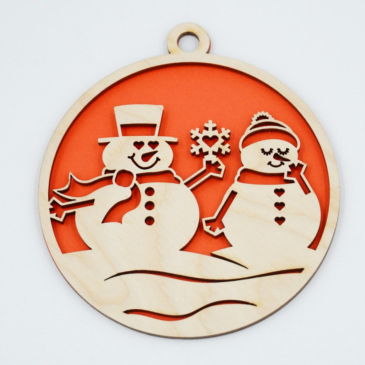 Christbaumschmuck "Schneemann Familie" - RJC - Circle