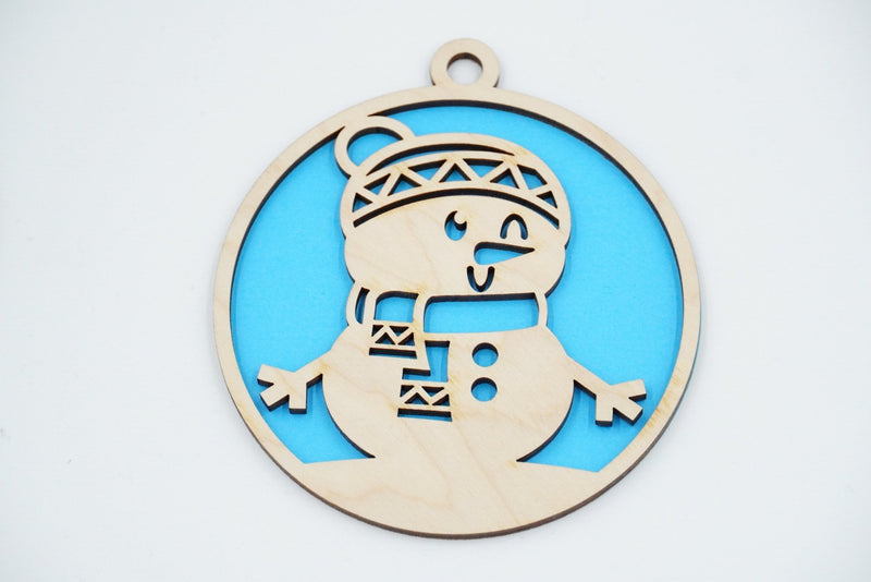 Christbaumschmuck "Schneemann Familie" - RJC - Circle