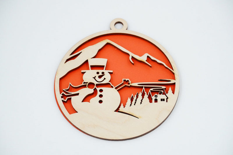 Christbaumschmuck "Schneemann Familie" - RJC - Circle