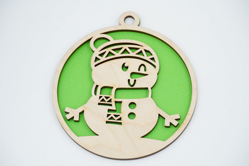 Christbaumschmuck "Schneemann Familie" - RJC - Circle