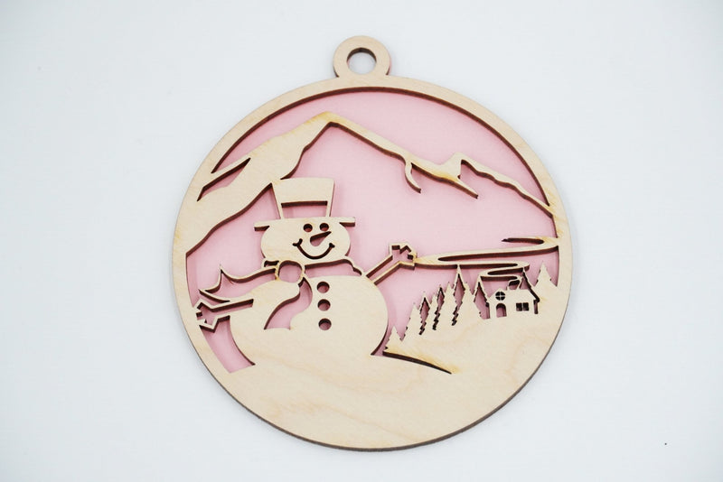 Christbaumschmuck "Schneemann Familie" - RJC - Circle