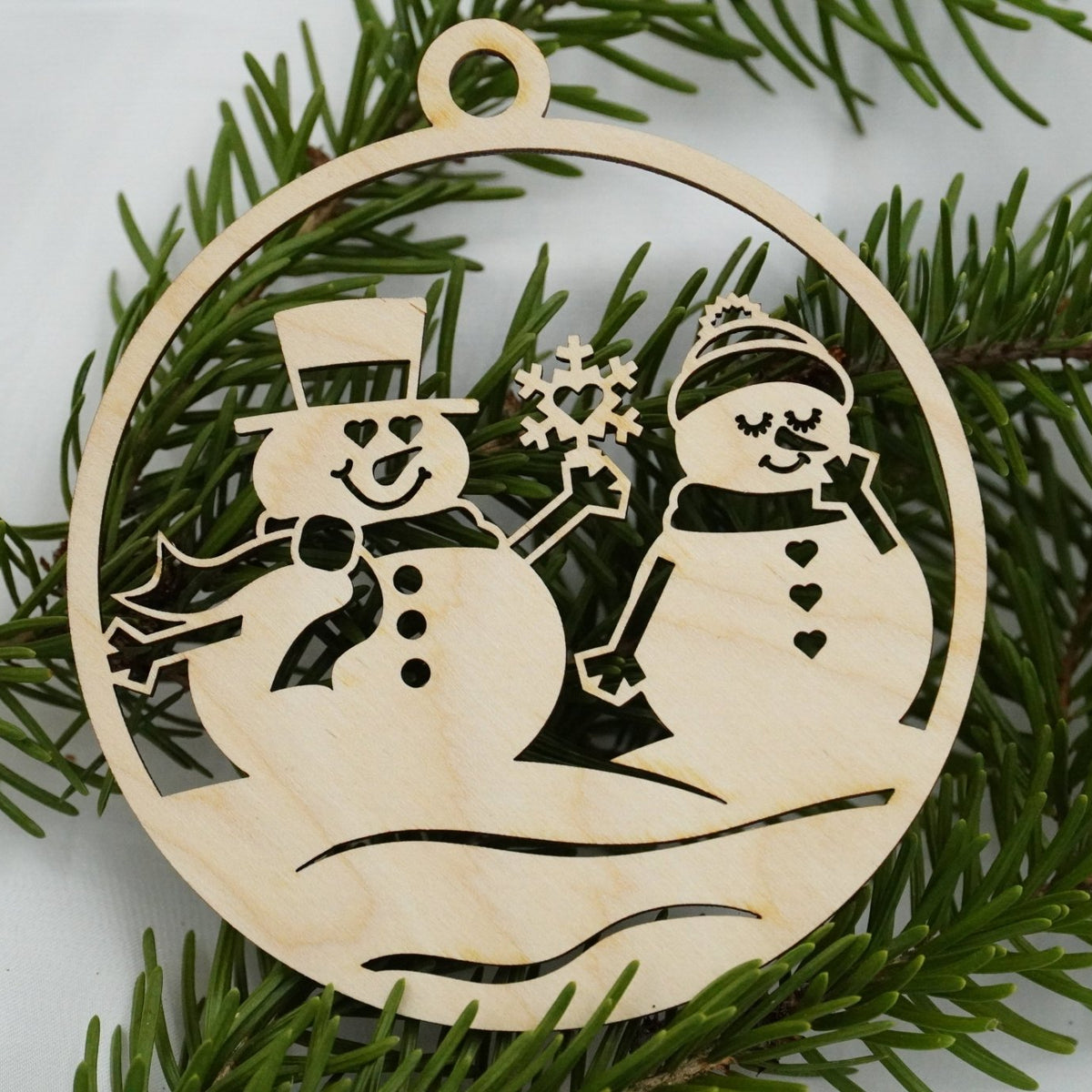 Christbaumschmuck "Schneemann Familie" - RJC - Circle
