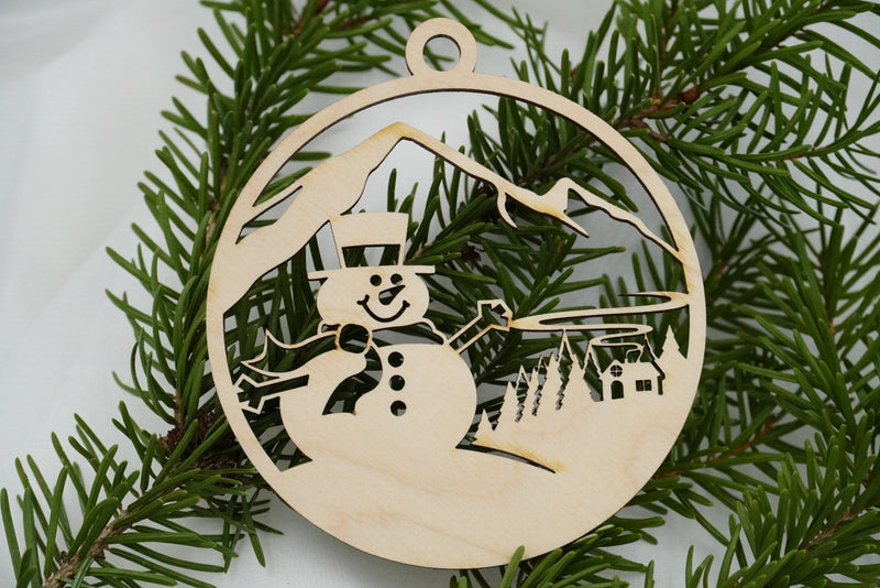 Christbaumschmuck "Schneemann Familie" - RJC - Circle